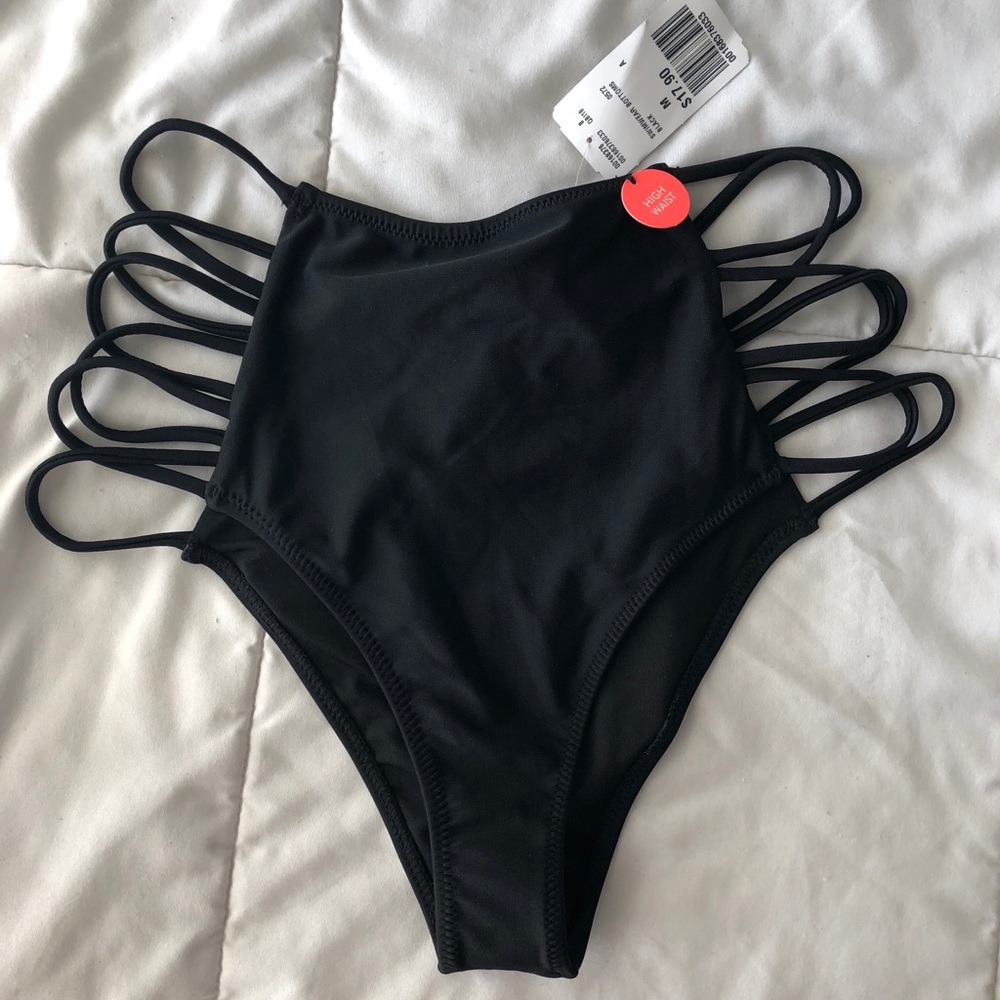 High waisted bikini bottoms